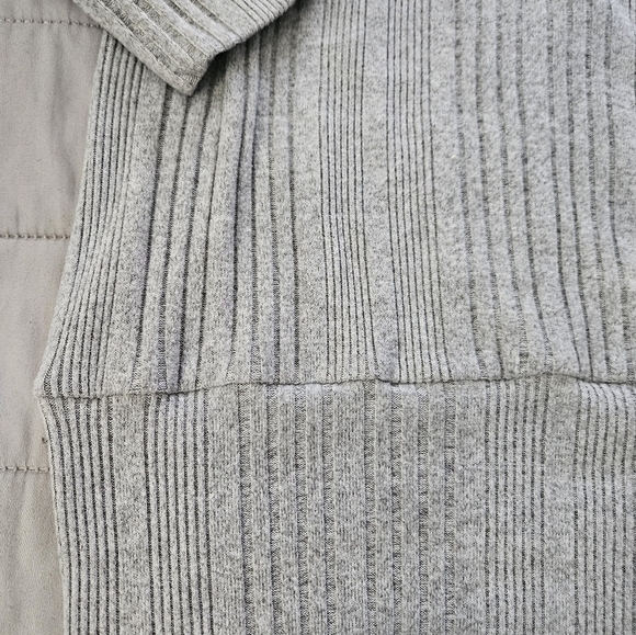 Adrienne Vittadini Gray Lace Detail Sweater Shirt Size L - Picture 8 of 9